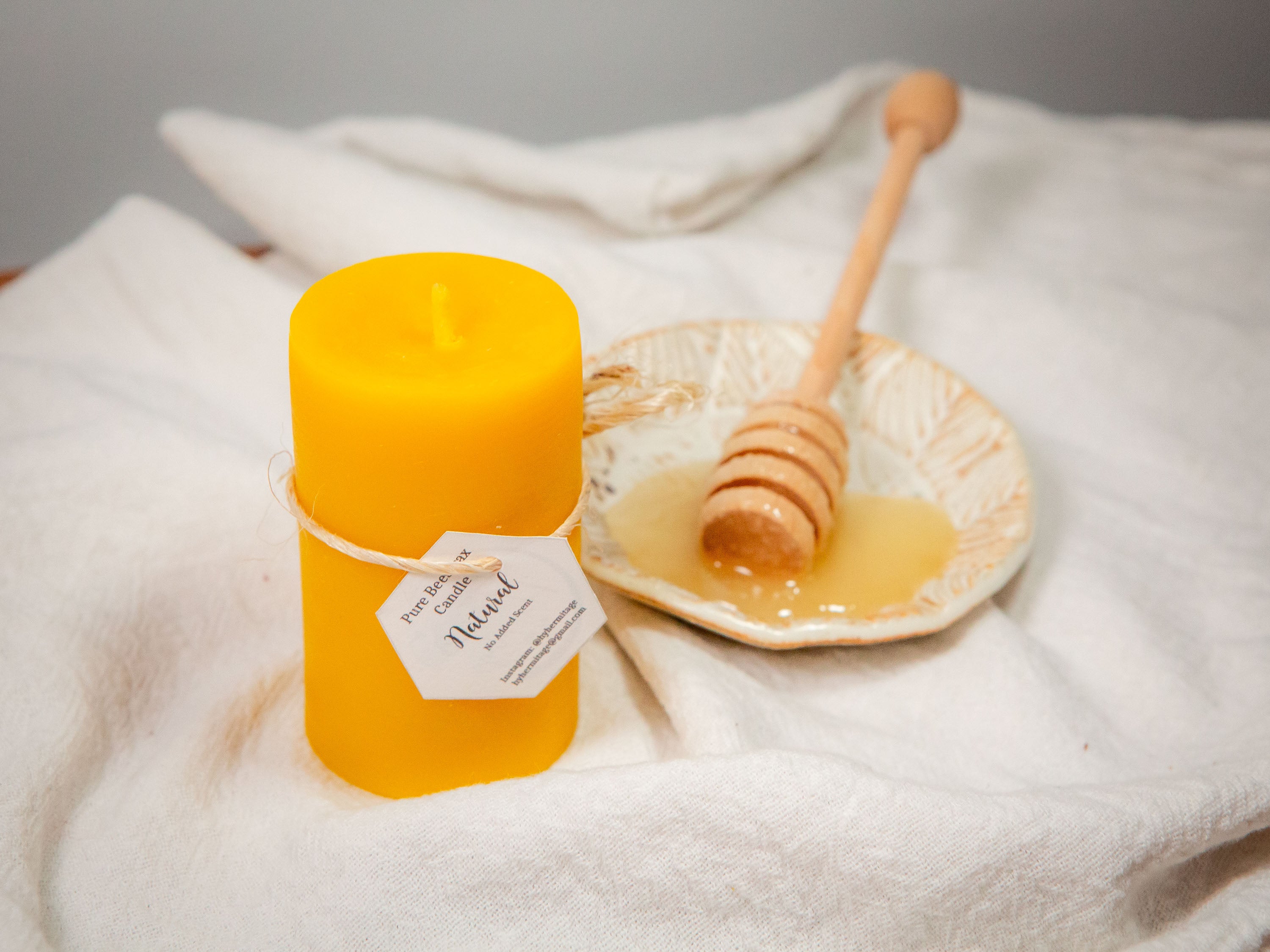 2 inch Pillar Beeswax Candles