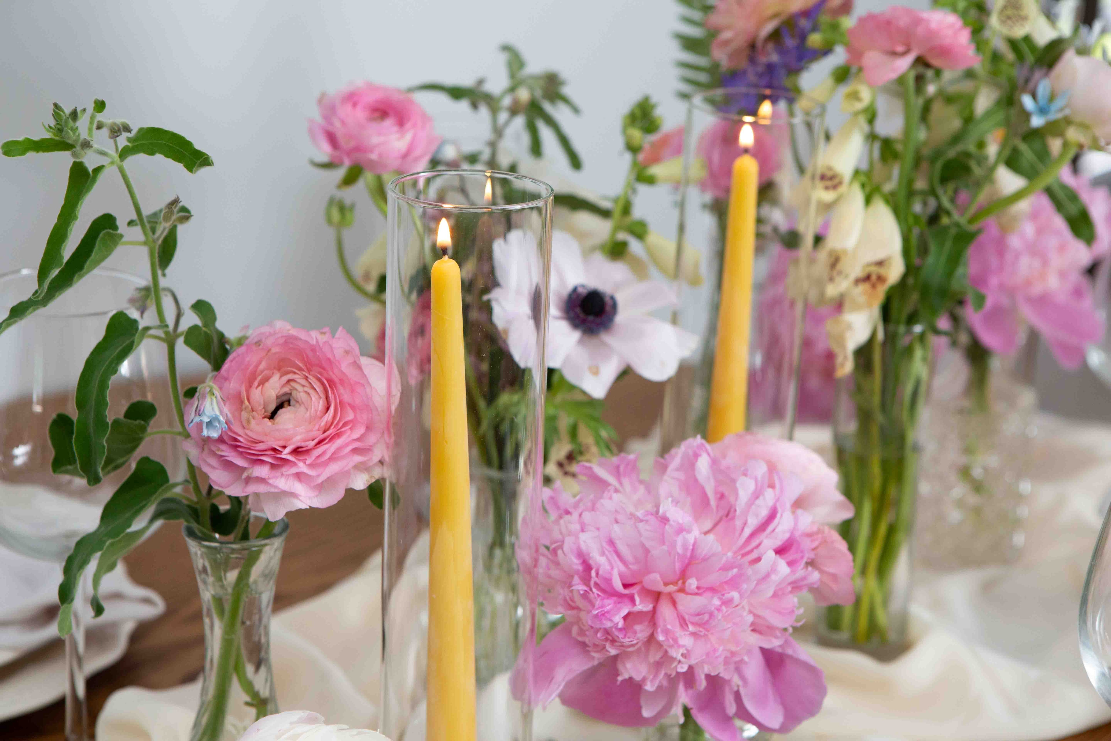 Dripless Beeswax Taper Candles