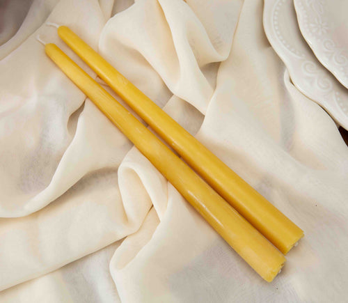 Dripless Beeswax Taper Candles